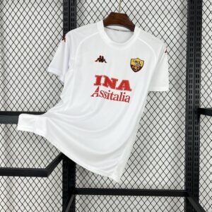Roma Retro Soccer Jersey Away Custom Shirt 2000/01