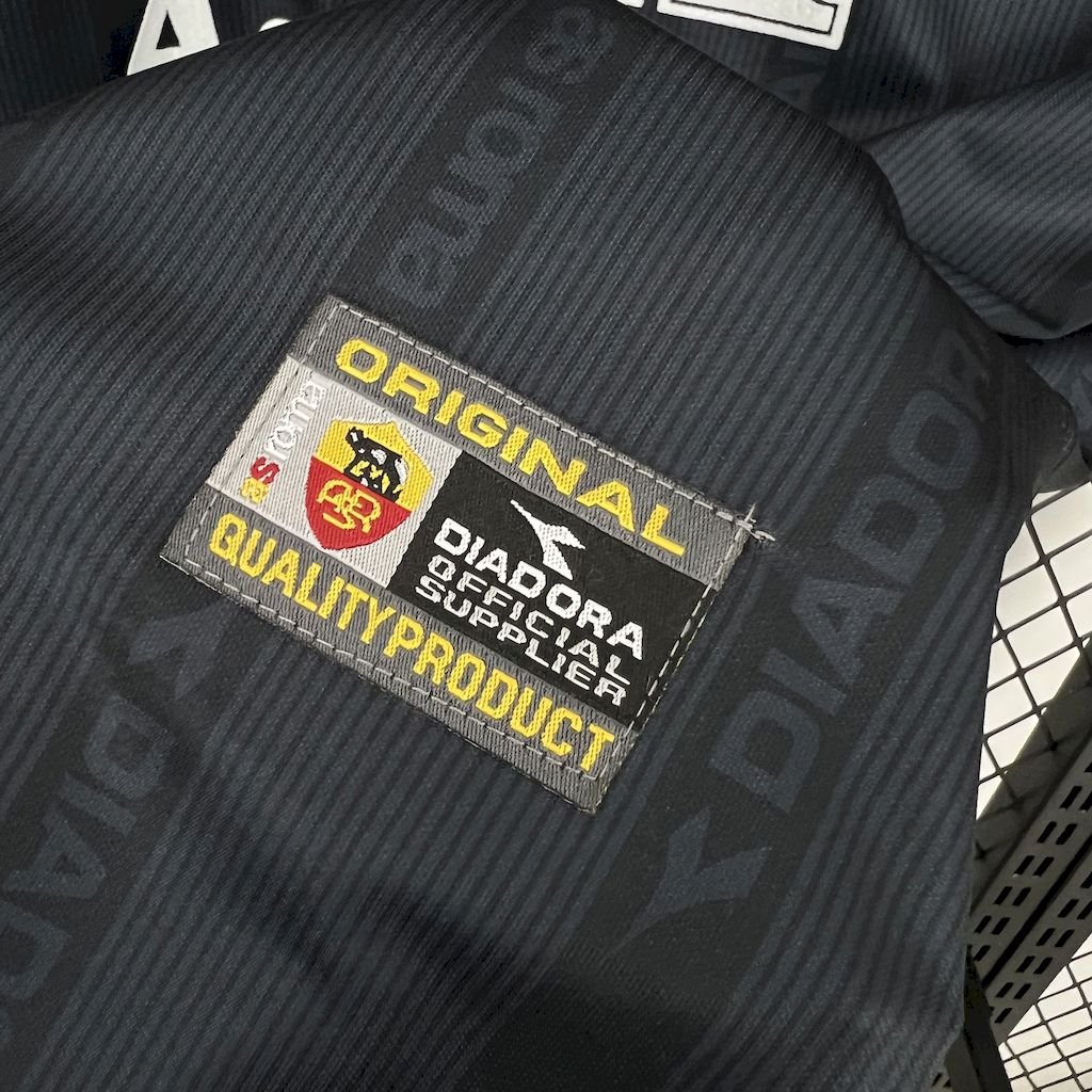 Roma Retro Soccer Jersey Away Custom Shirt 1999/00 - Image 6