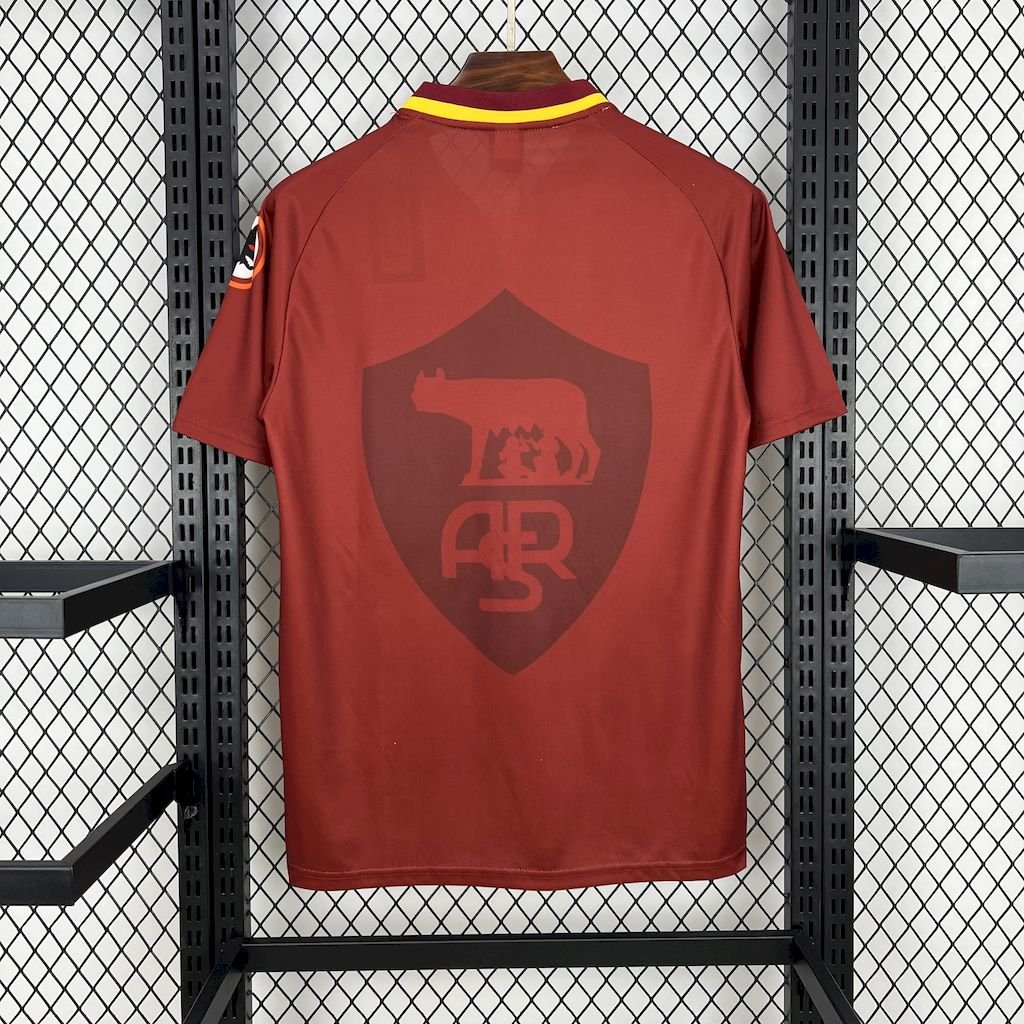 Roma Retro Soccer Jersey Home Custom Shirt 1997/98 - Image 3