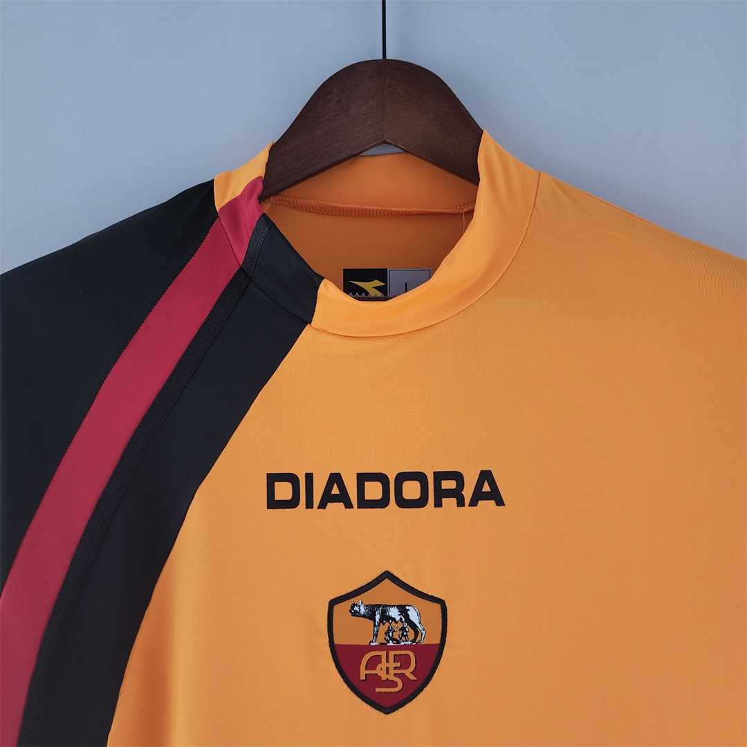 Roma Retro Soccer Jersey Home Custom Shirt 2005/06 - Image 4