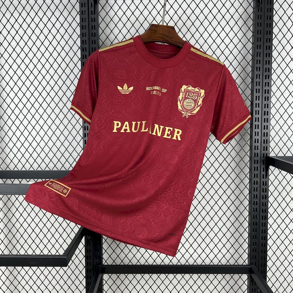 Bayern Munich Soccer Jersey 125th Anniversary Beckenbauer Cup Shirt 2025/26 - Image 4