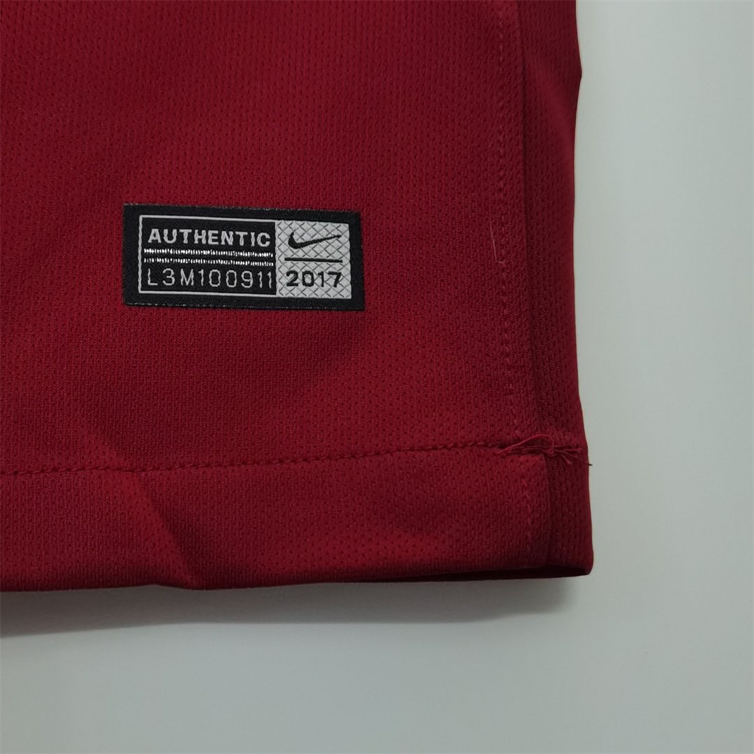 Roma Retro Soccer Jersey Home Custom Shirt 2017/18 - Image 11