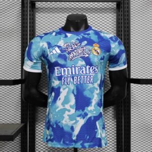 Real Madrid Authentic Soccer Jersey Ocean Special Edition Shirt 2024/25