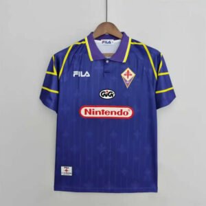 Fiorentina Retro Soccer Jersey Home Custom Shirt 1997/98