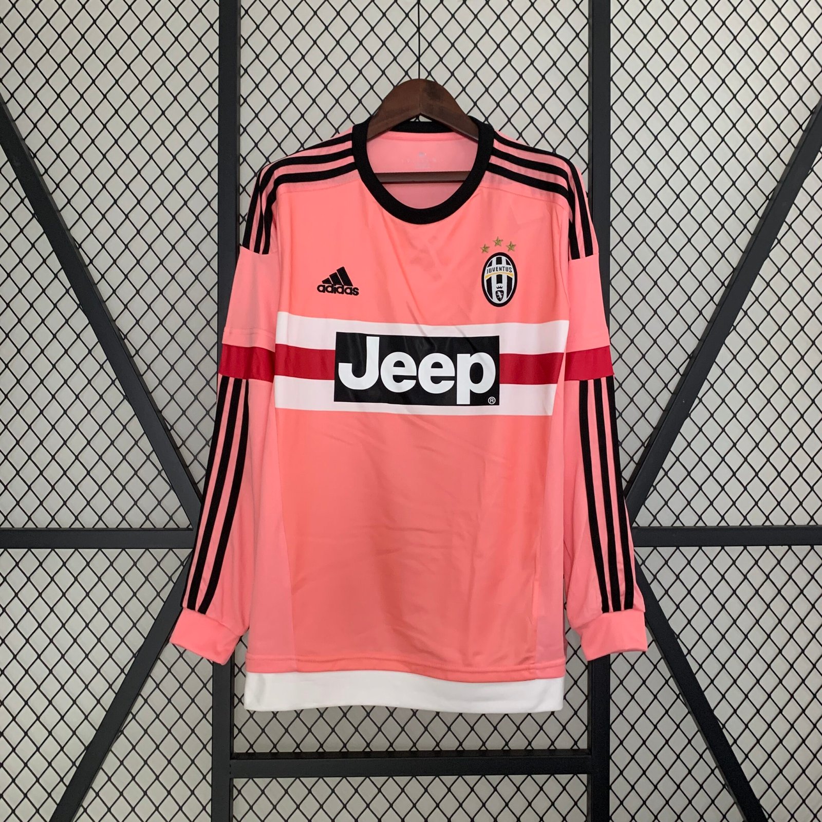 Juventus Retro Soccer Jersey Away Long Sleeve Custom Shirt 2015-16