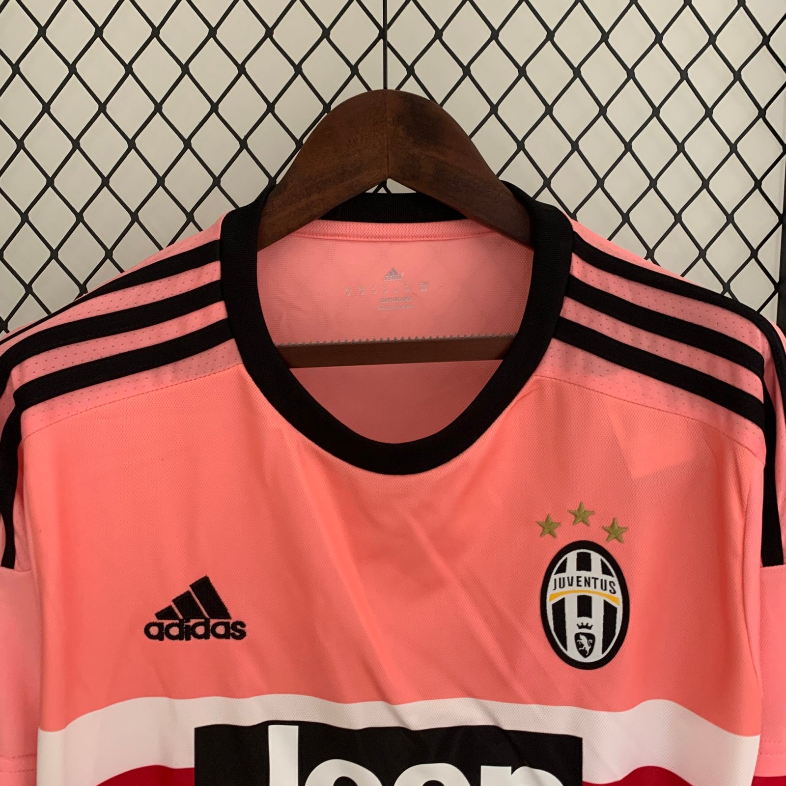 Juventus Retro Soccer Jersey Away Long Sleeve Custom Shirt 2015-16 - Image 4