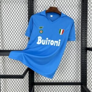 Napoli Retro Soccer Jersey Home Custom Maradona Shirt 1987-88