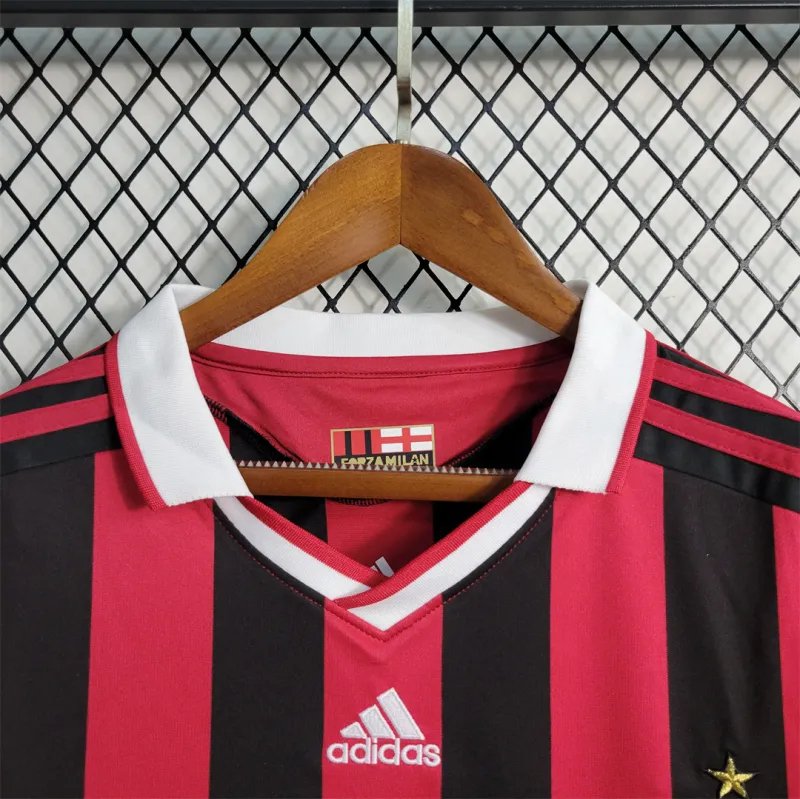 AC Milan Retro Soccer Jersey Home Custom Shirt 2009/10 - Image 6