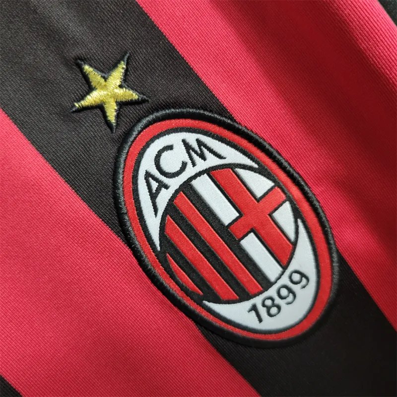 AC Milan Retro Soccer Jersey Home Custom Shirt 2009/10 - Image 8