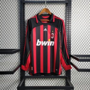 AC Milan Retro Soccer Jersey Home Long Sleeve Custom Shirt 2006/07