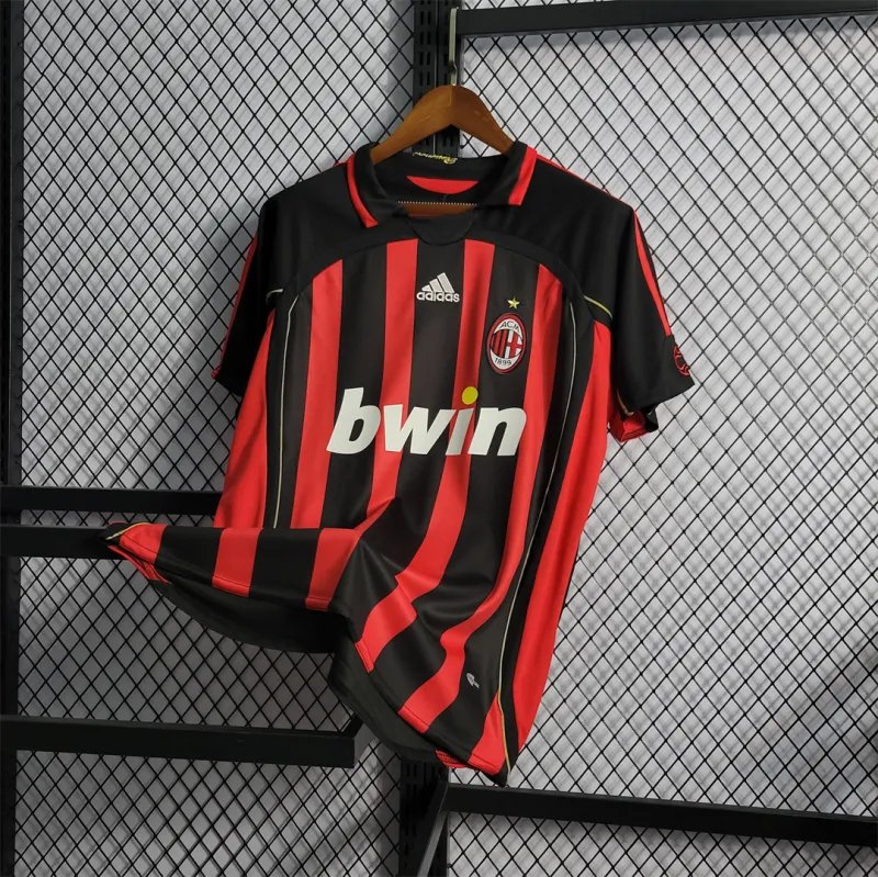 AC Milan Retro Soccer Jersey Home Custom Shirt 2006/07 - Image 4