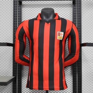 AC Milan Authentic Soccer Jersey 125th Anniversary Long Sleeve Shirt 2024/25