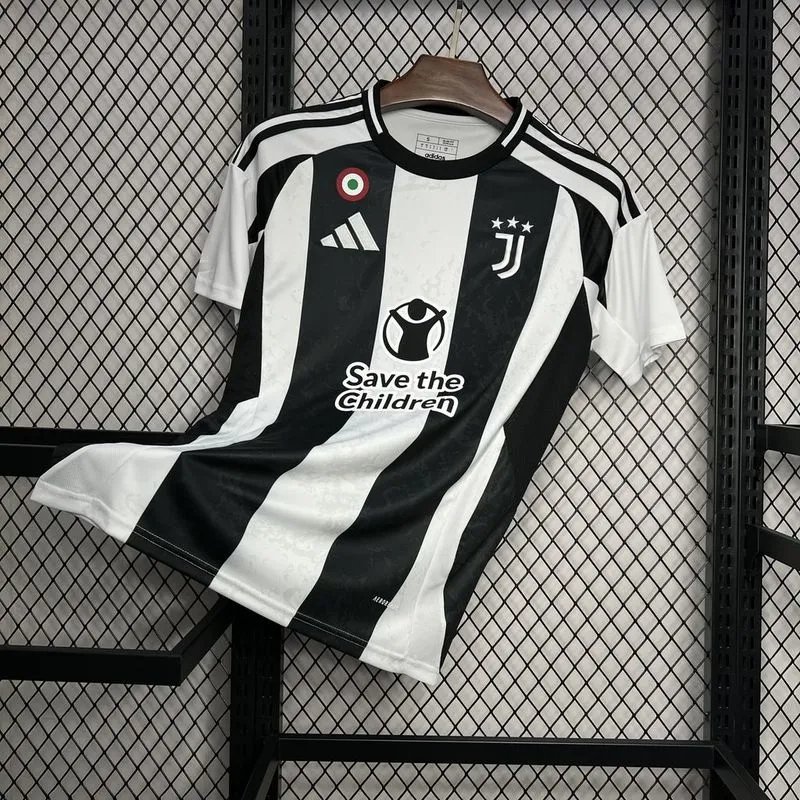 Juventus Soccer Jersey Home Custom Shirt 2024/25 - with Save the Children Sponsor - Image 4
