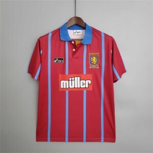 Aston Villa Retro Football Jersey Home Custom Shirt 1993-95