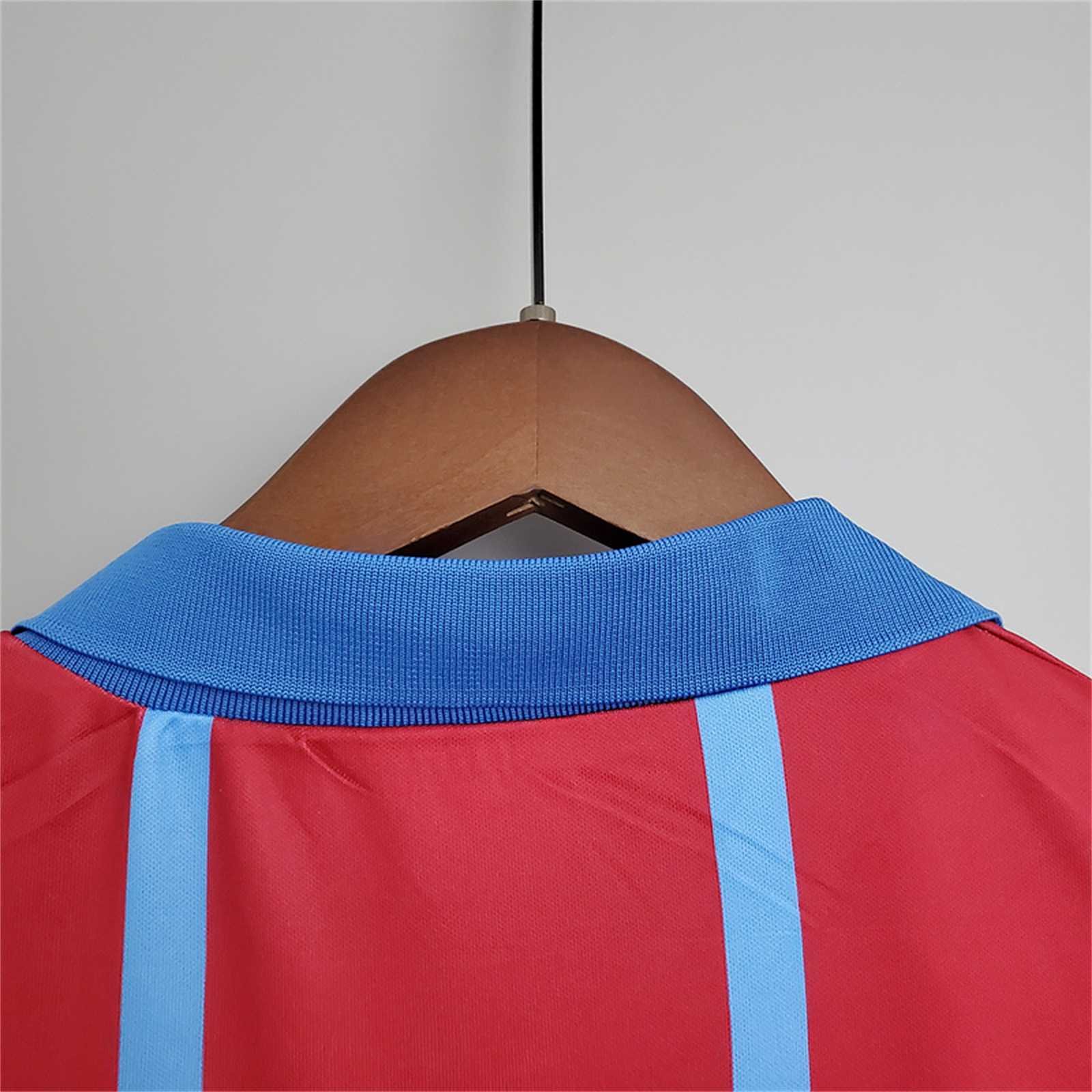 Aston Villa Retro Football Jersey Home Custom Shirt 1993-95 - Image 9