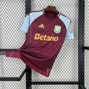 Aston Villa Football Jersey Home Custom Shirt 2025/26