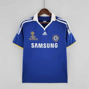 Chelsea Retro Football Jersey Home Shirt UCL Final 2007-08