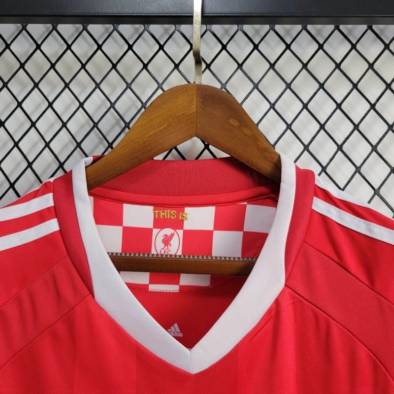 Liverpool Retro Football Jersey Home Champions League Custom Shirt 2008/09 - Image 5