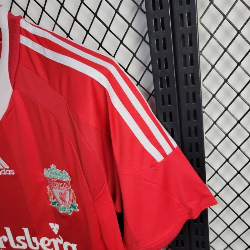 Liverpool Retro Football Jersey Home Champions League Custom Shirt 2008/09 - Image 6