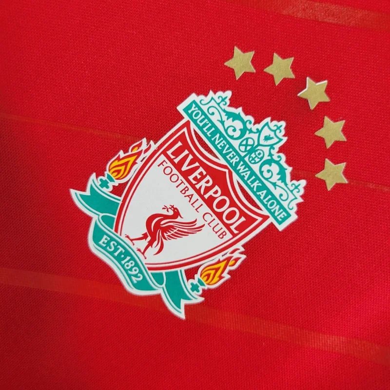 Liverpool Retro Football Jersey Home Custom Shirt 2005/06 - Image 8