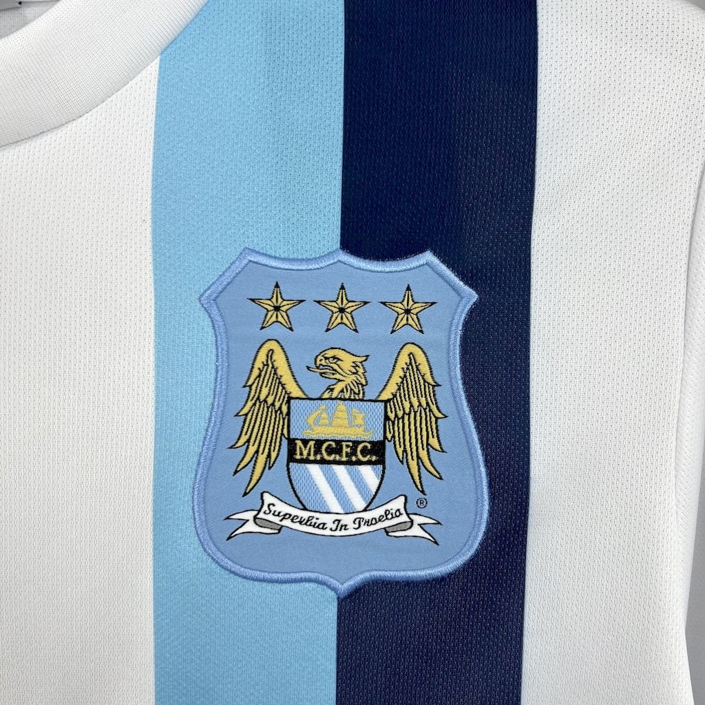 Manchester City Retro Third Away Football Jersey Shirt 2013/14 - Image 6