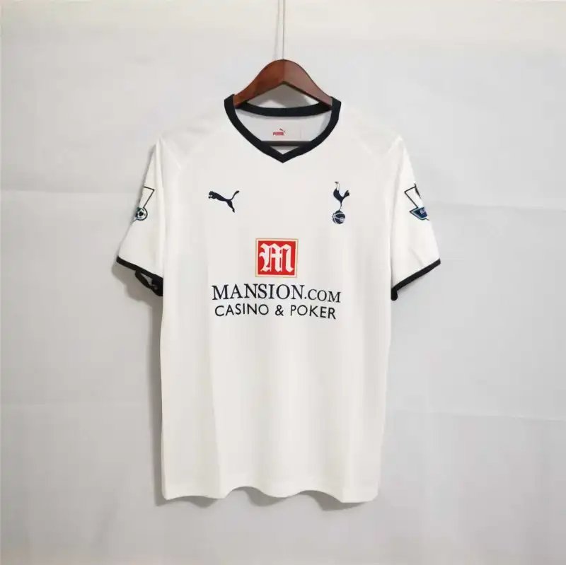 Tottenham Hotspur Retro Football Jersey Home Custom Shirt 2008/09 - Image 4