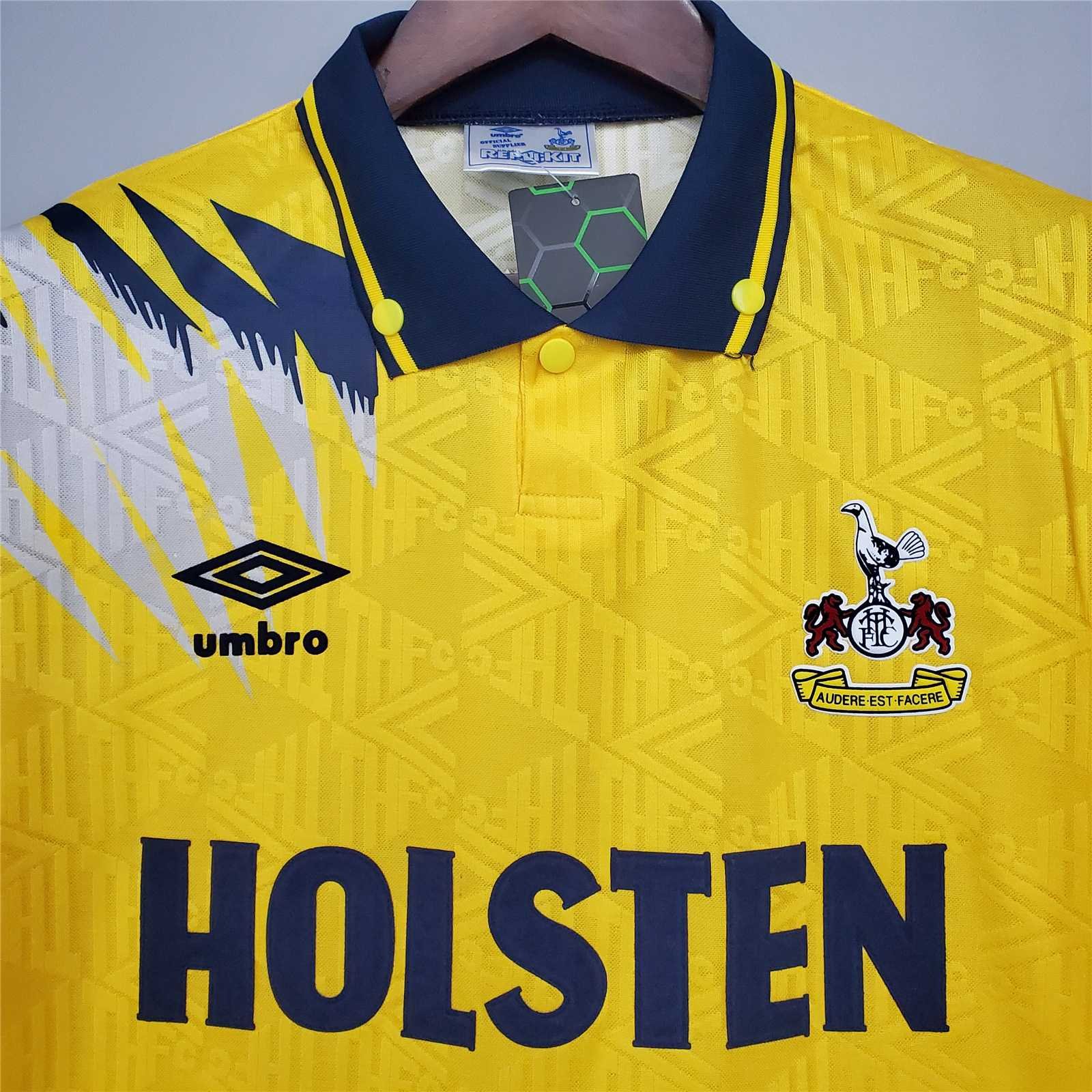 Tottenham Hotspur Retro Football Jersey Away Custom Shirt 1992/94 - Image 4