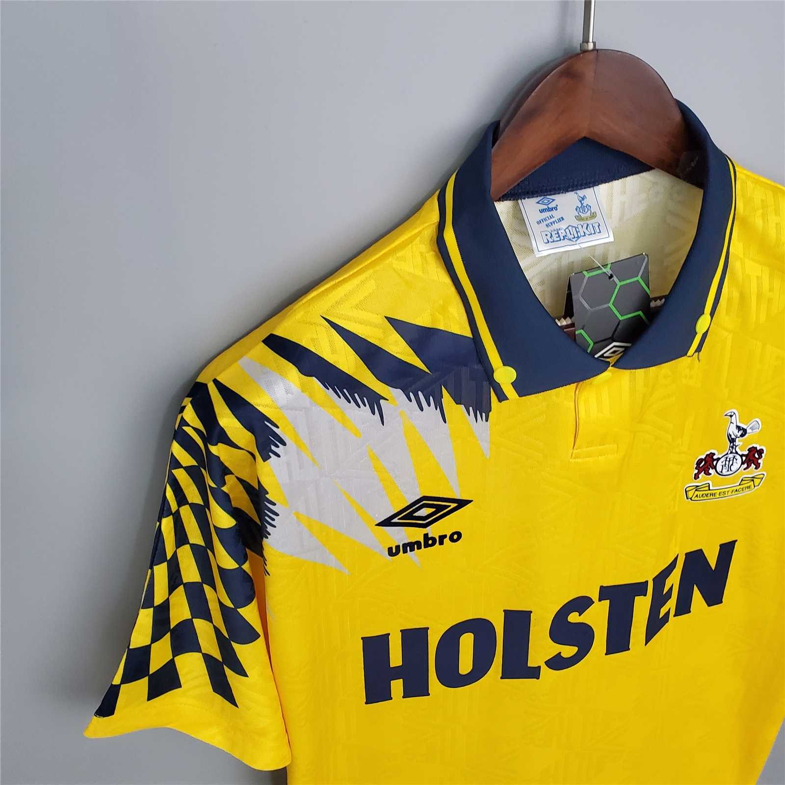 Tottenham Hotspur Retro Football Jersey Away Custom Shirt 1992/94 - Image 5