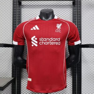 Liverpool Authentic Football Jersey Home Shirt 2025/26