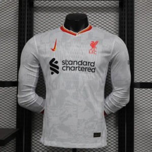 Liverpool Authentic Football Jersey Third Away Long Sleeve Shirt 2024/25