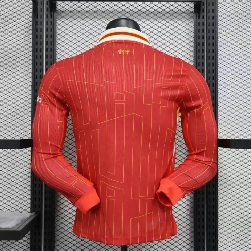 Liverpool Authentic Football Jersey Home Long Sleeve Shirt 2024/25 - Image 3