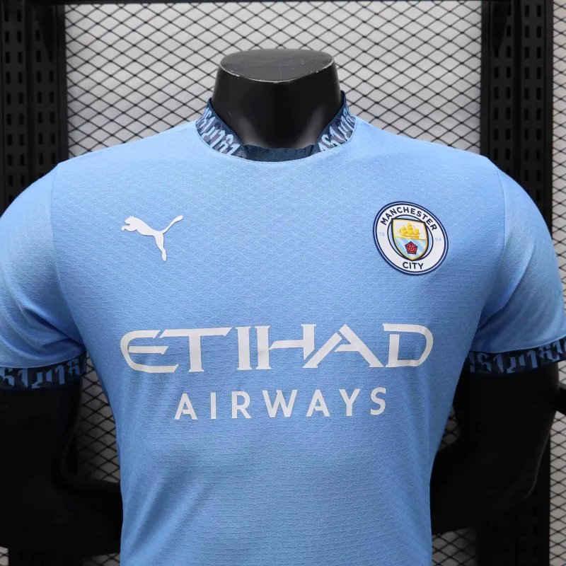 Manchester City Authentic Home Football Jersey Shirt 2024/25 - Image 4
