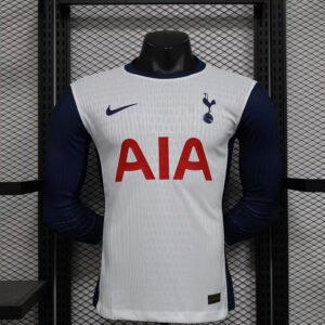 Tottenham Hotspur Authentic Football Jersey Home Long Sleeve Shirt 2024/25
