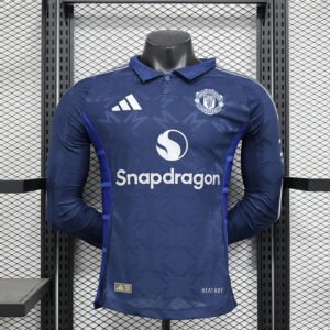 Manchester United Authentic Away Long Sleeve Football Jersey Shirt 2024/25