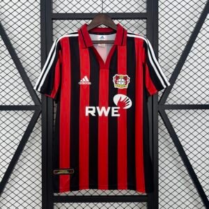 Bayer 04 Leverkusen Retro Soccer Jersey Home Custom Shirt 2001/02