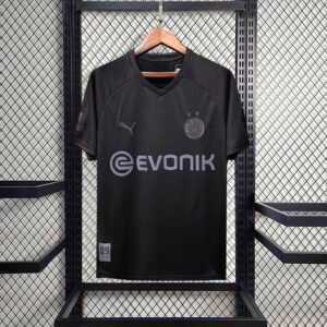 Borussia Dortmund Retro Jersey Black Soccer Shirt 2019/20