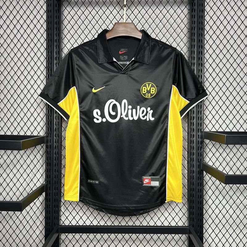Borussia Dortmund Retro Jersey Away Soccer Shirt 1998-2000