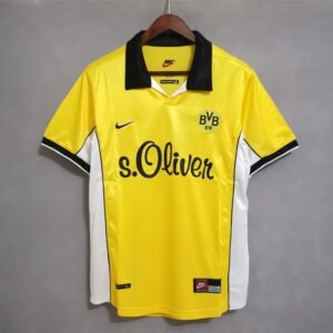 Borussia Dortmund Retro Jersey Home Soccer Shirt 1998-99