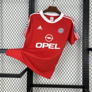 Bayern Munich Retro Jersey Home Champion Soccer Shirt 2001-02