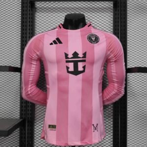 Inter Miami Authentic Soccer Jersey Home Long Sleeve Shirt 2025