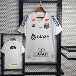 Santos FC Soccer Jersey Home Custom Shirt All Sponsor 2024