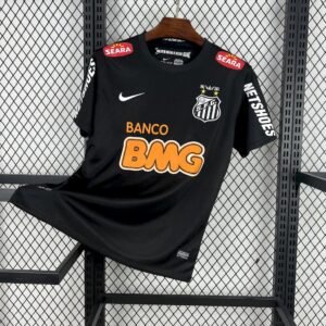 Santos FC Retro Soccer Jersey Black Edition Custom Shirt 2012