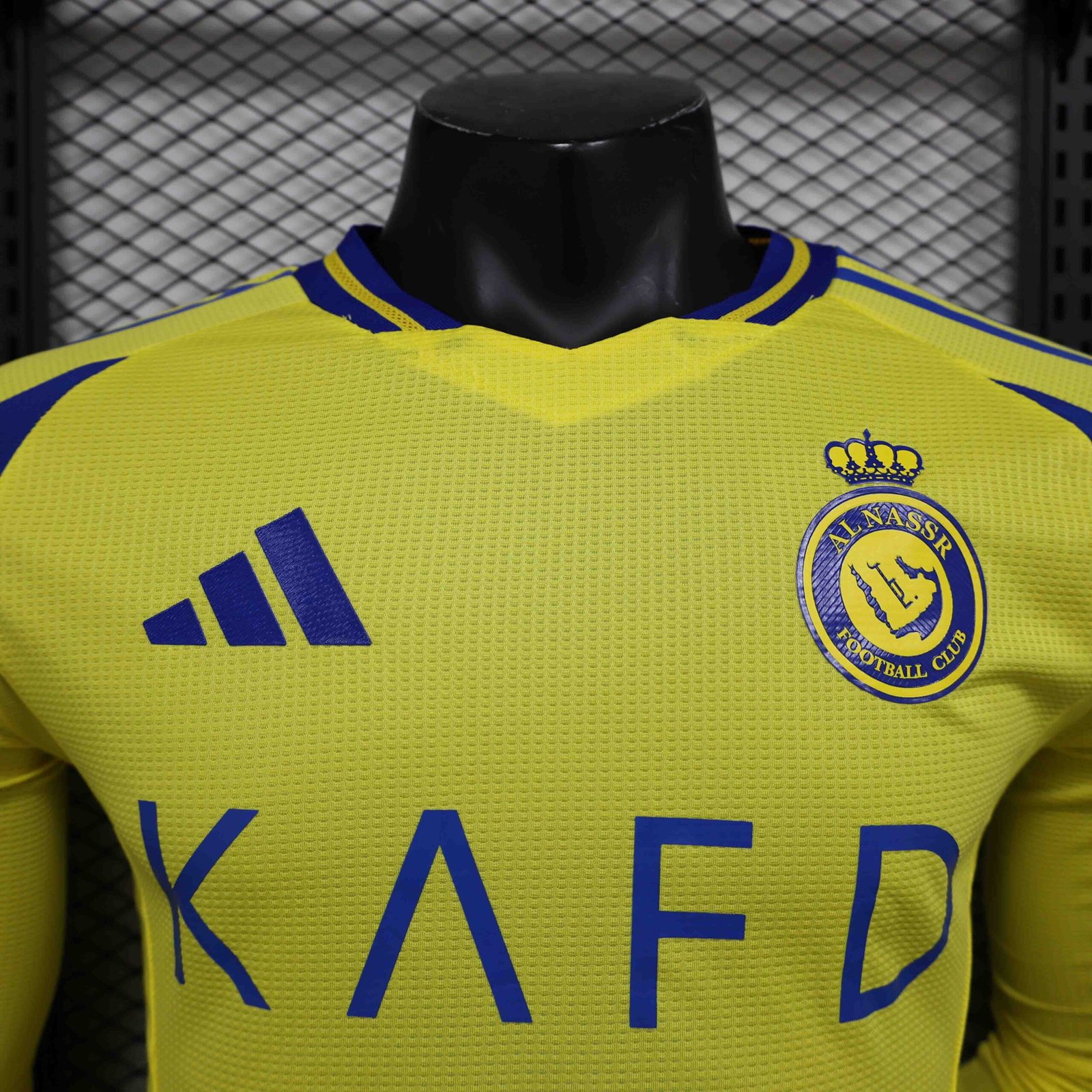 Al Nassr Authentic Soccer Jersey Home Long Sleeve Shirt 2024/25 - Image 4