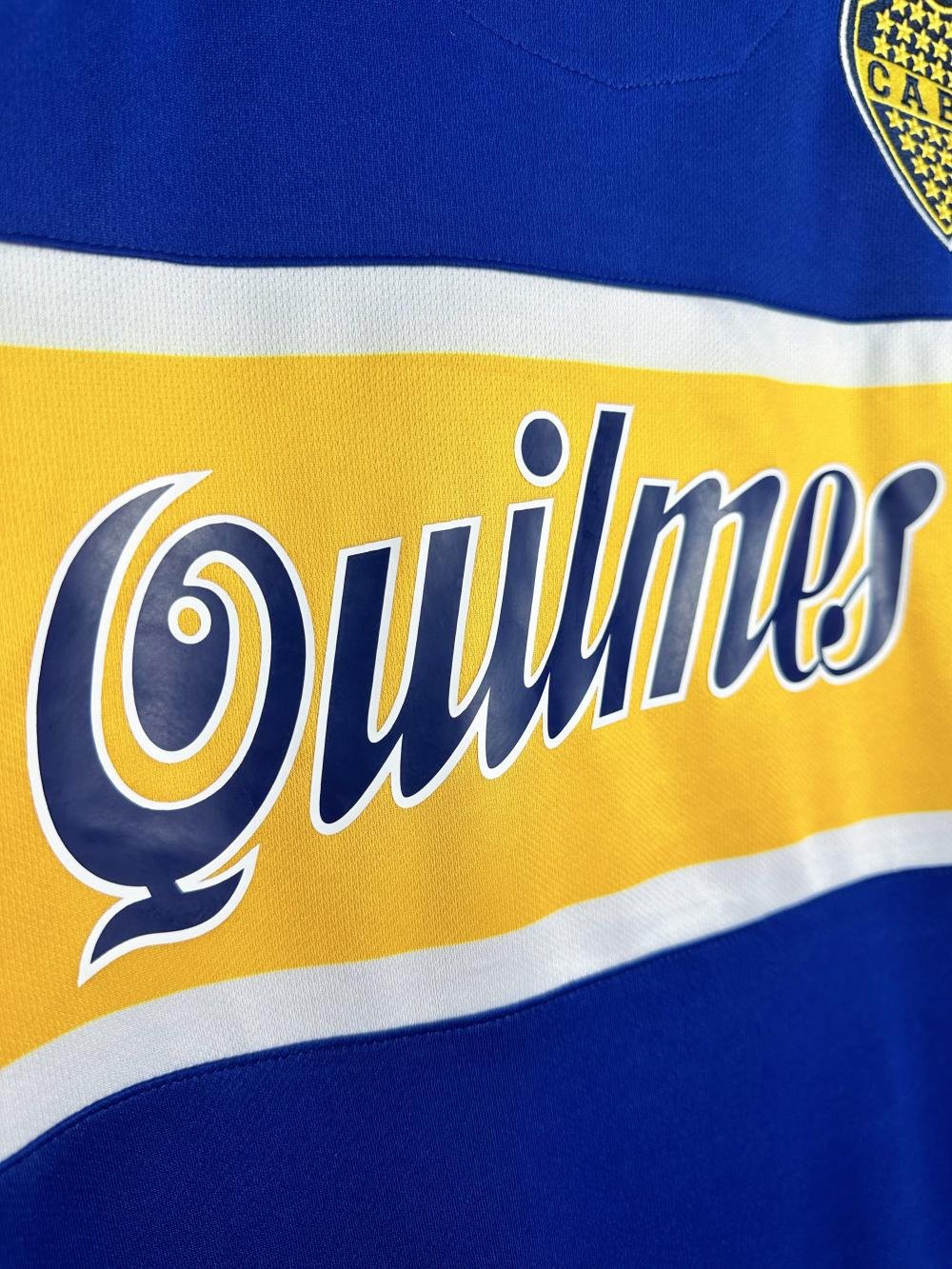 Boca Juniors Retro Soccer Jersey Home Long Sleeve Custom Shirt 1996/97 - Image 7