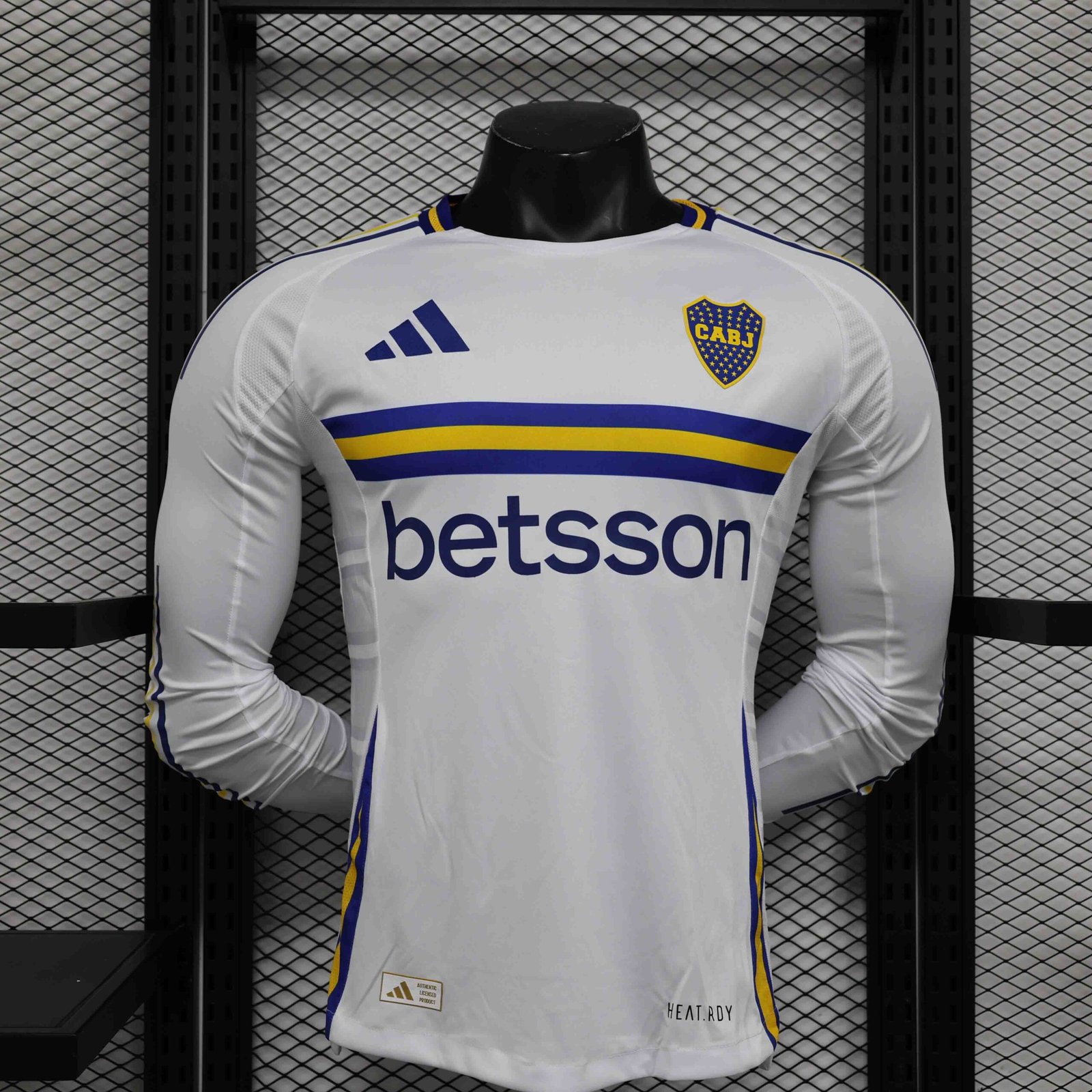 Boca Juniors Authentic Soccer Jersey Away Long Sleeve Shirt 2024/25