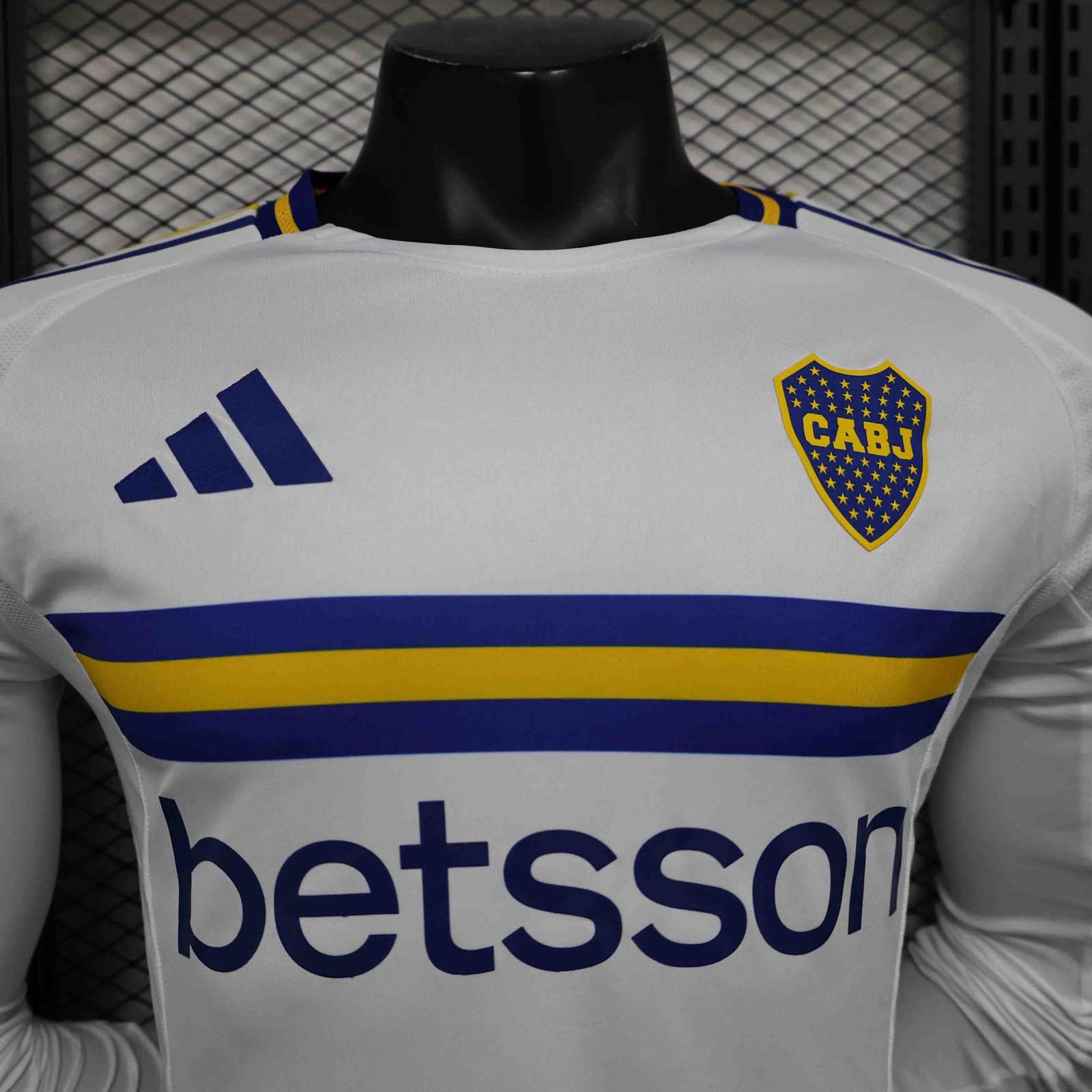 Boca Juniors Authentic Soccer Jersey Away Long Sleeve Shirt 2024/25 - Image 4