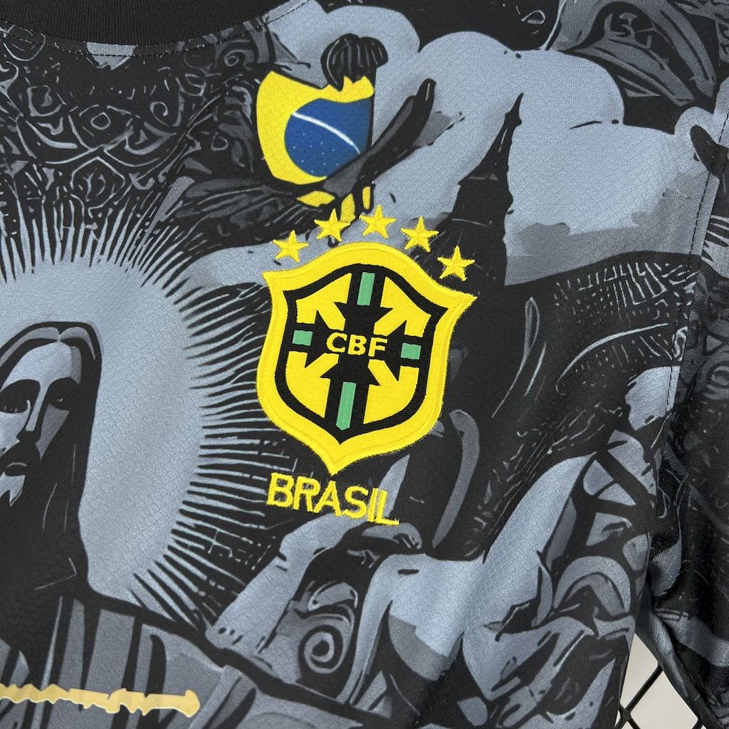 Brazil Soccer Jersey Jesus Custom Shirt 2024 - Image 6