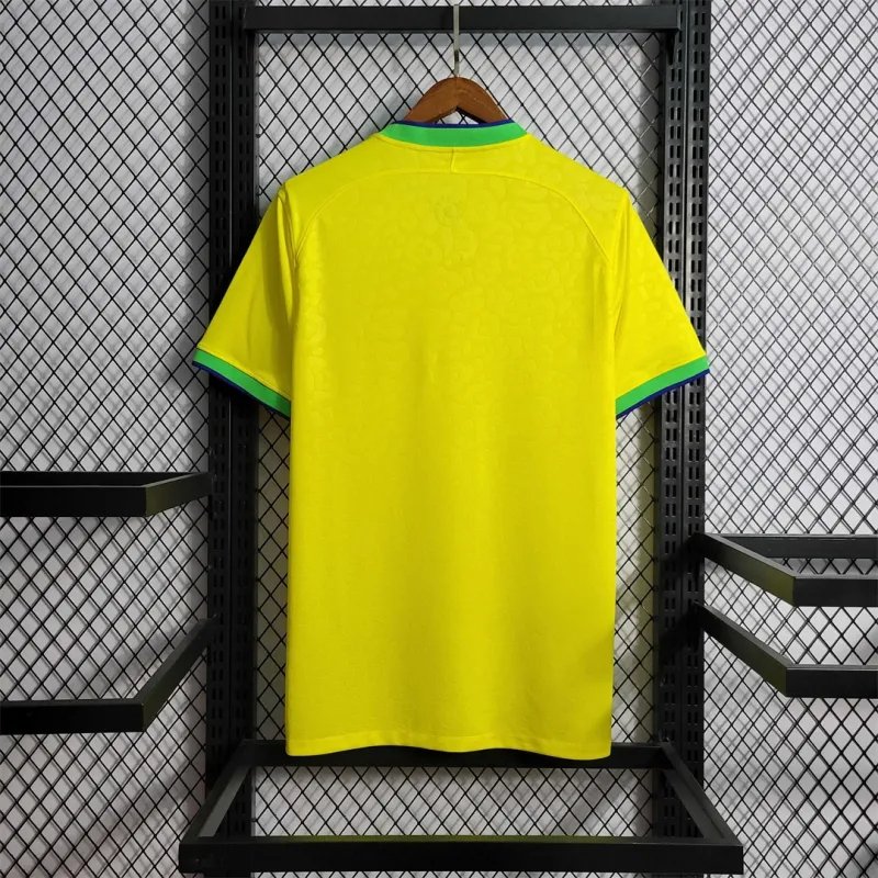 Brazil Soccer Jersey Home Custom Shirt World Cup 2022 - Image 3