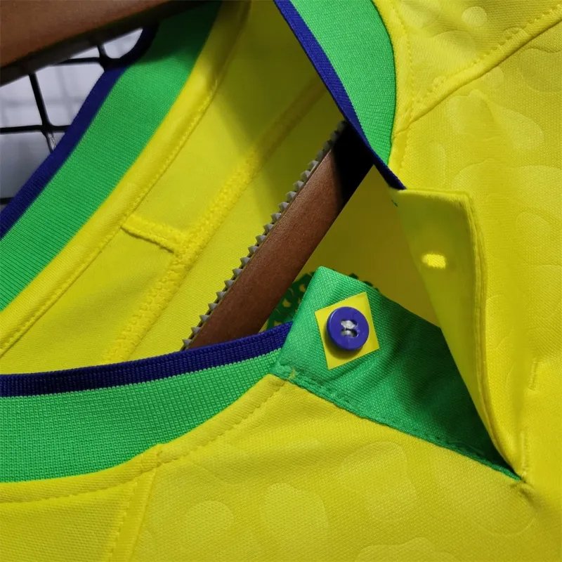 Brazil Soccer Jersey Home Custom Shirt World Cup 2022 - Image 9