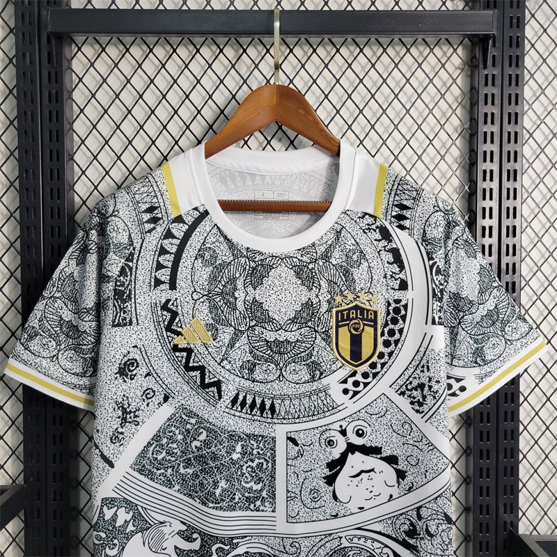Italy Soccer Jersey White Special Edition Custom Shirt 2024 - Image 5